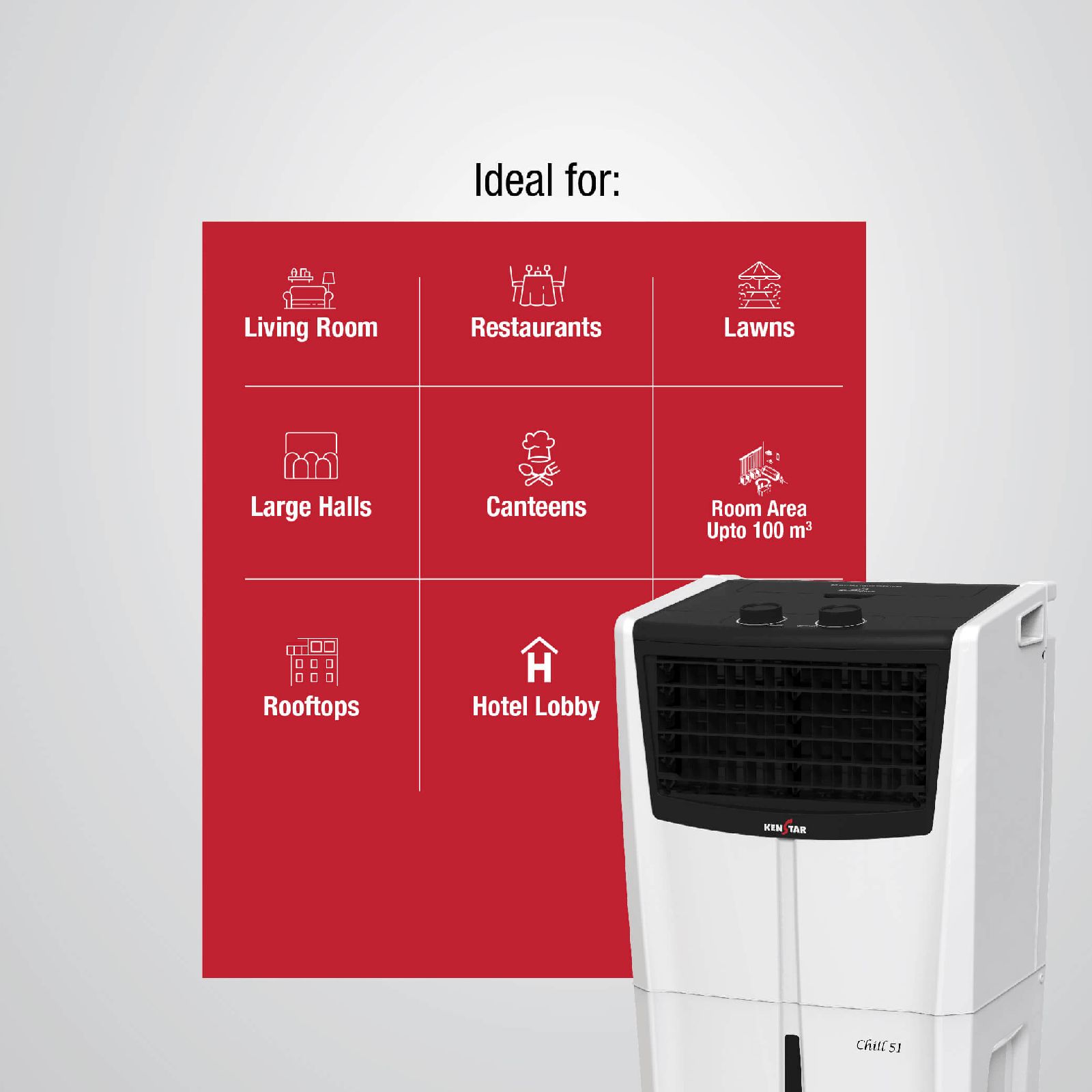 Buy KENSTAR JETT HC 51 Litres Personal Air Cooler with Quadra Flow